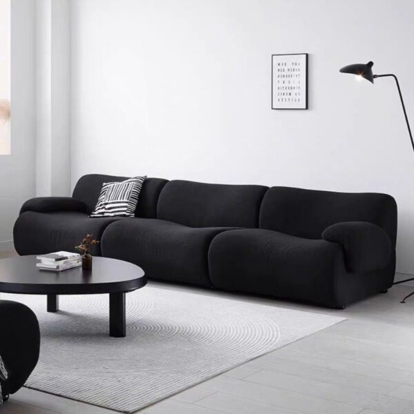 Black Modular Sectional Sofas 3 Seater | Compressed Sofa