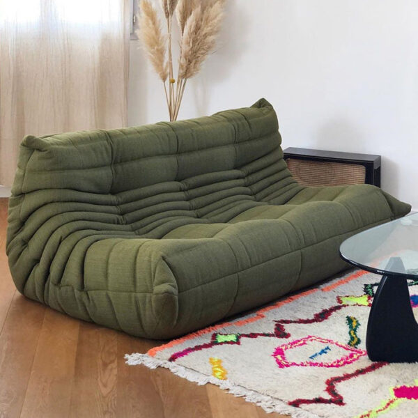 Togo Armless 3 Seat Sofa Legless Floor Chair | Compressed Sofa