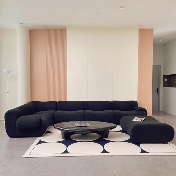 L Shape Recliner Sofa Sectional Ottoman | Compressed Sofa