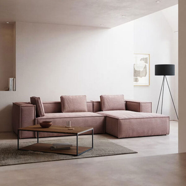 Modular Corner Sectional With Chaise Lounge Sofa | Compressed Sofa
